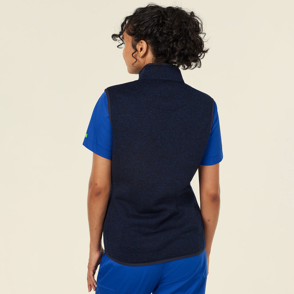 NNT CAT74N Textured Fleece Zip Front Vest