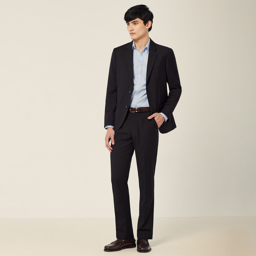 NNT CATCPA Wool Blend Twill Secret Waist Tailored Pant