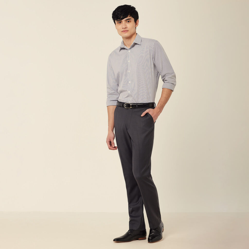 NNT CATCPA Wool Blend Twill Secret Waist Tailored Pant