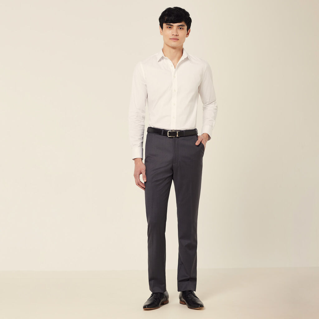 NNT CATCPA Wool Blend Twill Secret Waist Tailored Pant