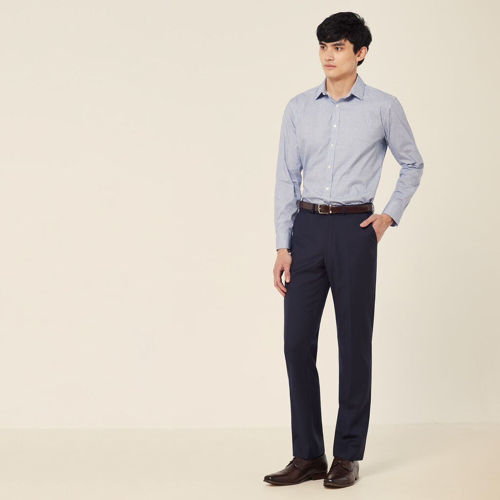 NNT CATCPA Wool Blend Twill Secret Waist Tailored Pant