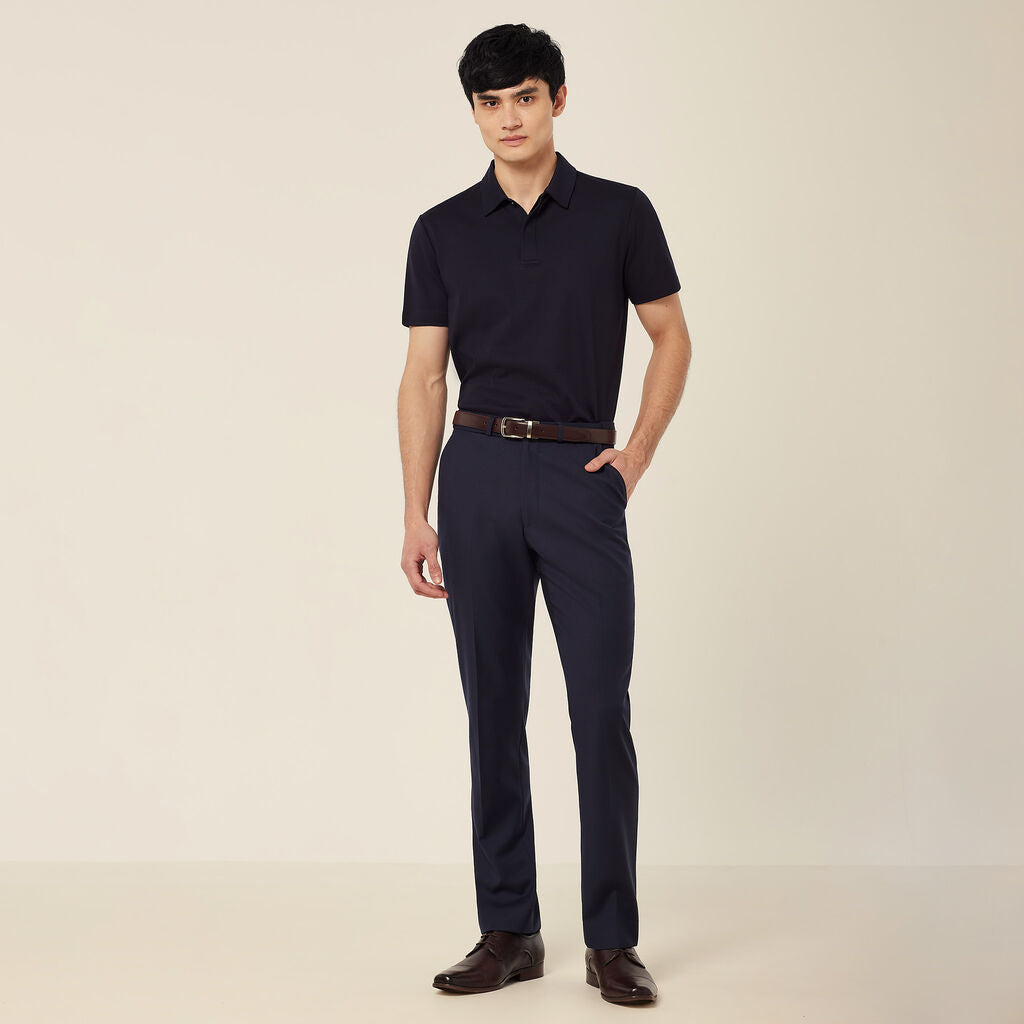 NNT CATCPA Wool Blend Twill Secret Waist Tailored Pant