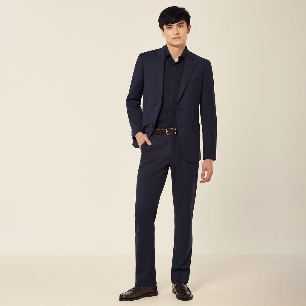 NNT CATCPA Wool Blend Twill Secret Waist Tailored Pant