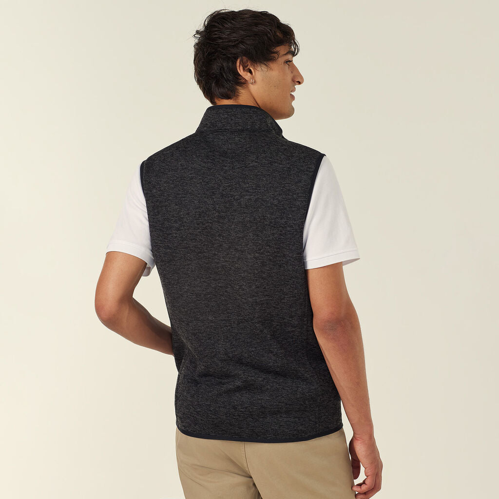NNT CATF32 Men's Textured Fleece Zip Front Vest