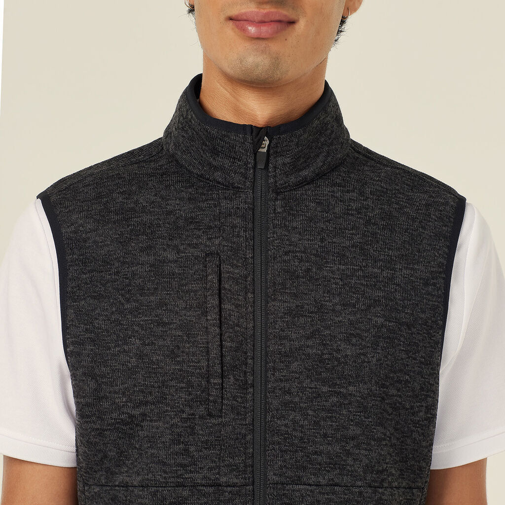 NNT CATF32 Men's Textured Fleece Zip Front Vest