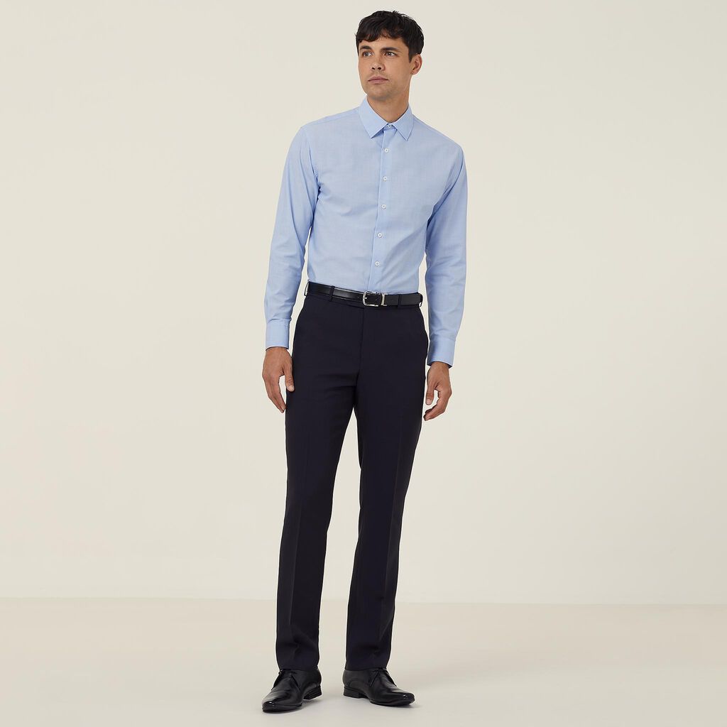 NNT CATJ8V Poly Cotton End On End Long Sleeve Shirt