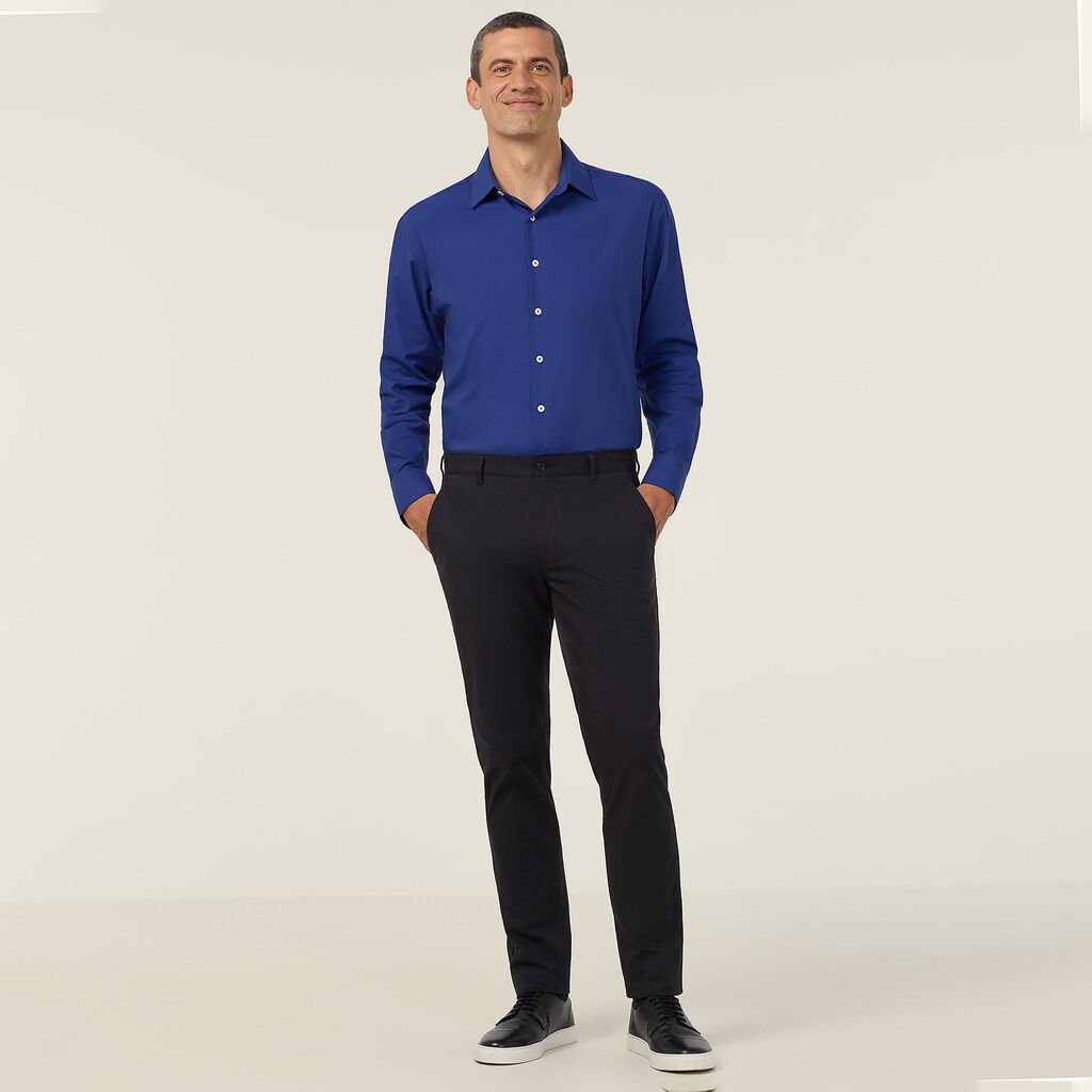NNT CATJ8V Poly Cotton End On End Long Sleeve Shirt
