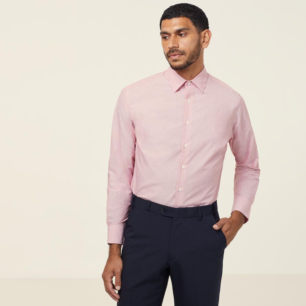NNT CATJ8V Poly Cotton End On End Long Sleeve Shirt