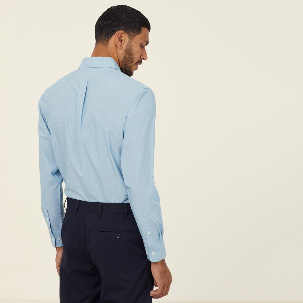 NNT CATJ8V Poly Cotton End On End Long Sleeve Shirt