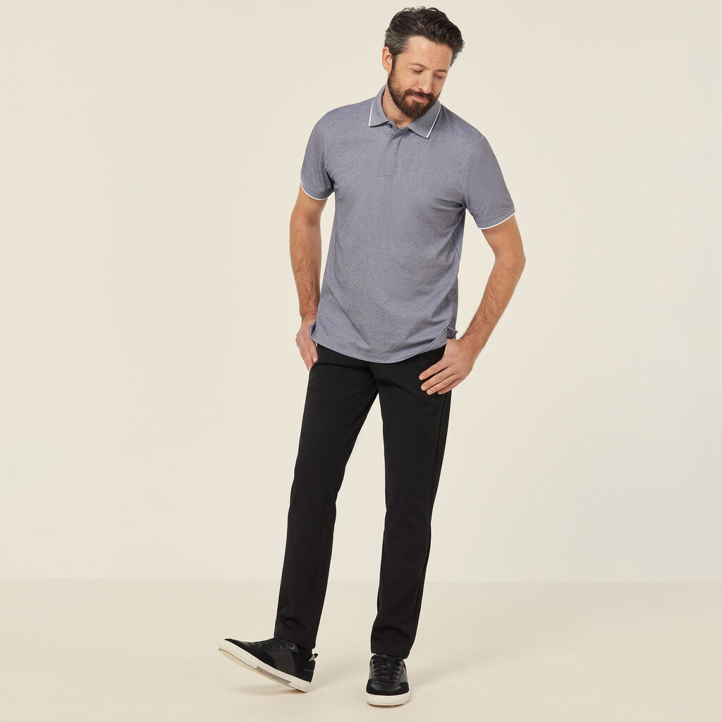NNT CATJA4 Textured Cotton Poly Short Sleeve Polo