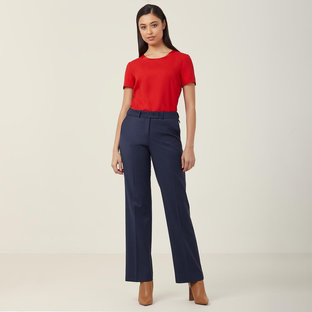 NNT CATU2N Satin Back Crepe Short Sleeve Top