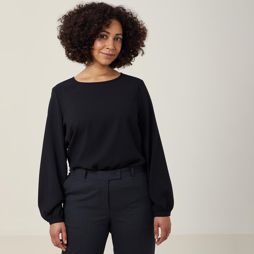 NNT CATUCM Heavy Stretch Georgette Long Sleeve Blouse