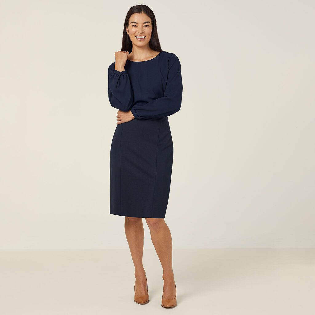 NNT CATUCM Heavy Stretch Georgette Long Sleeve Blouse