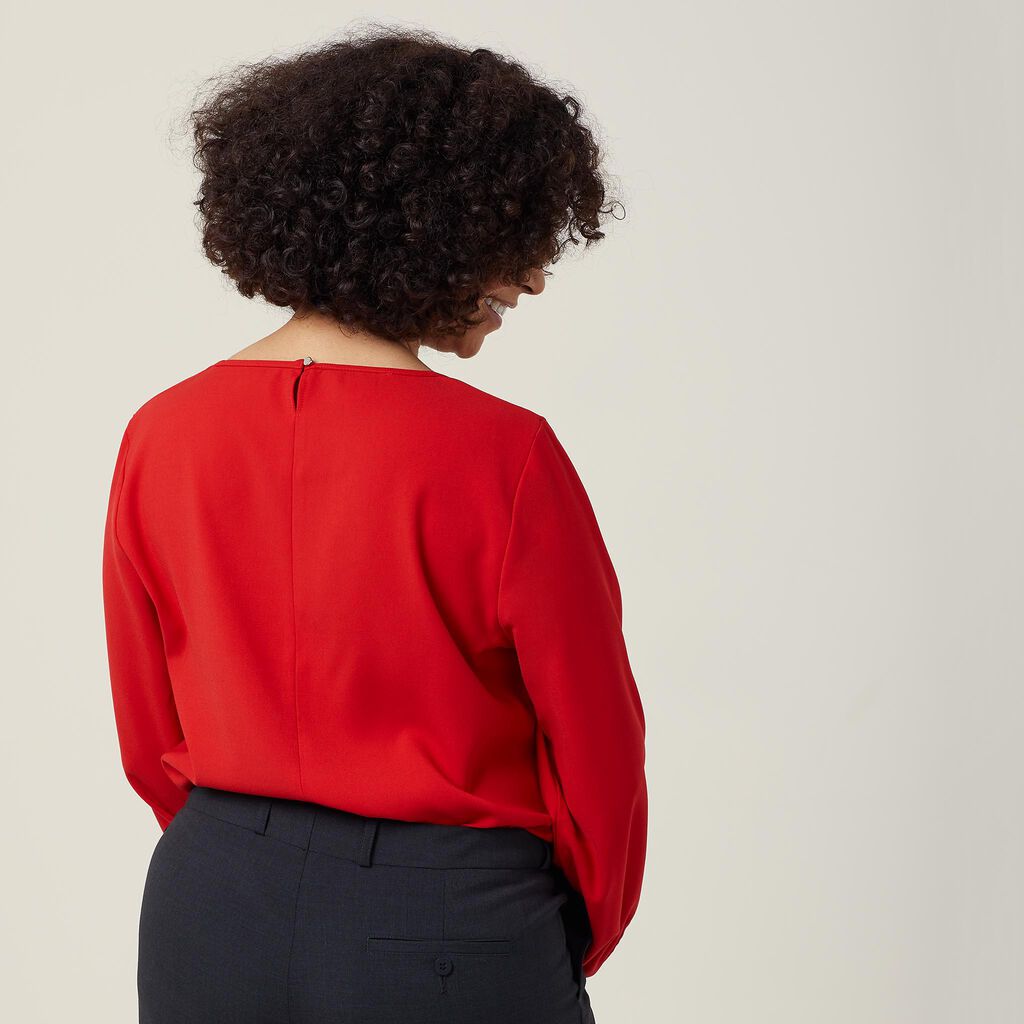 NNT CATUCM Heavy Stretch Georgette Long Sleeve Blouse