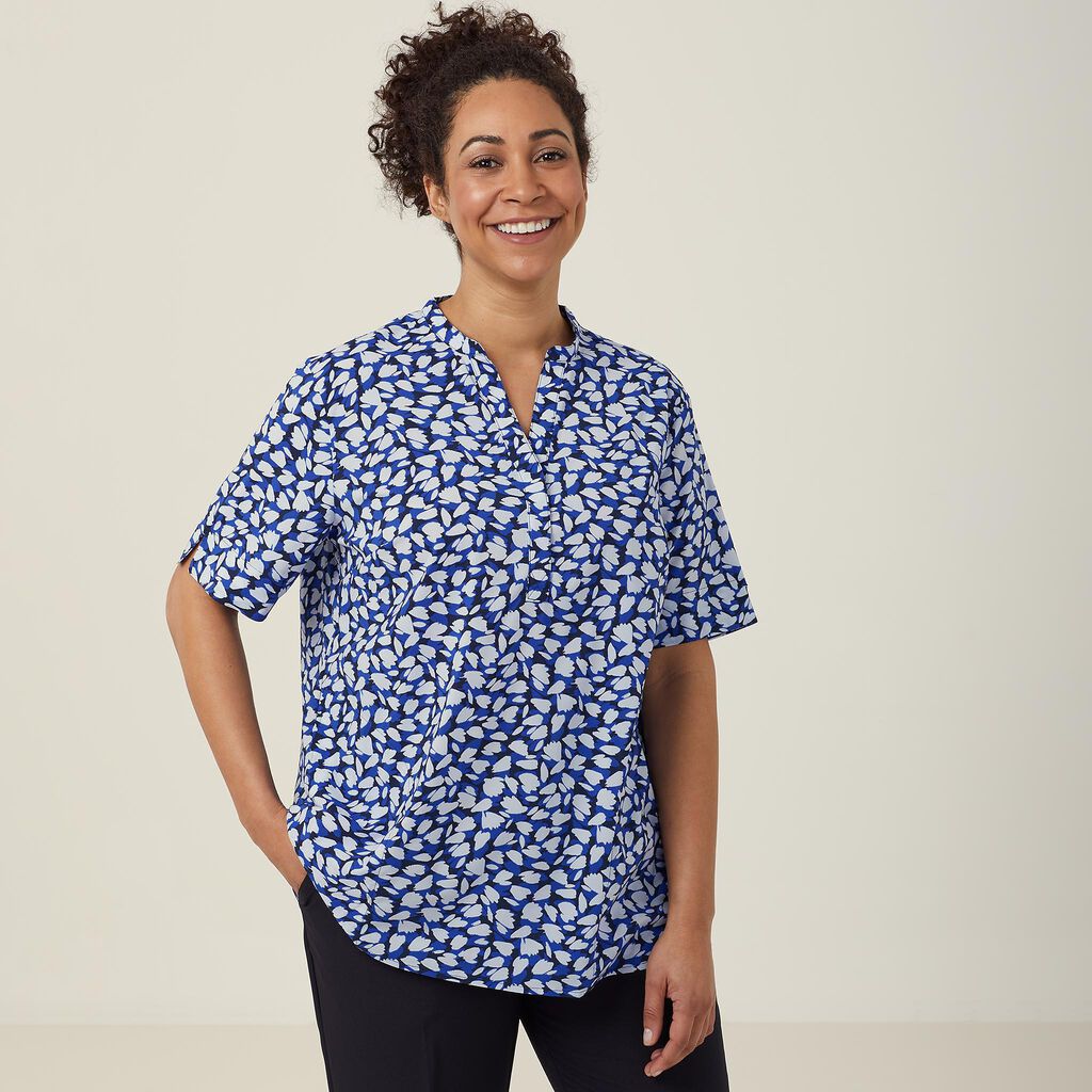 NNT CATUHU Petal Print Short Sleeve Tunic