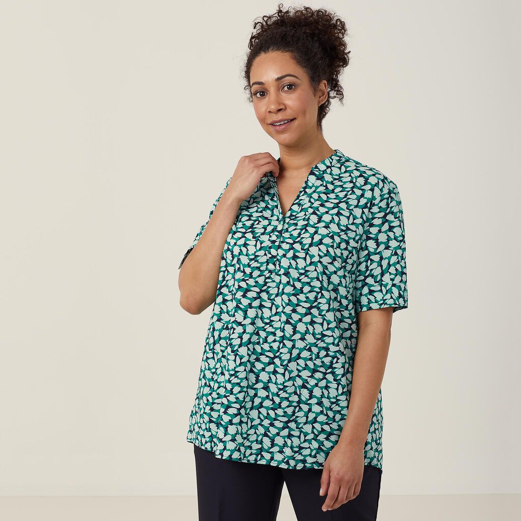 NNT CATUHU Petal Print Short Sleeve Tunic