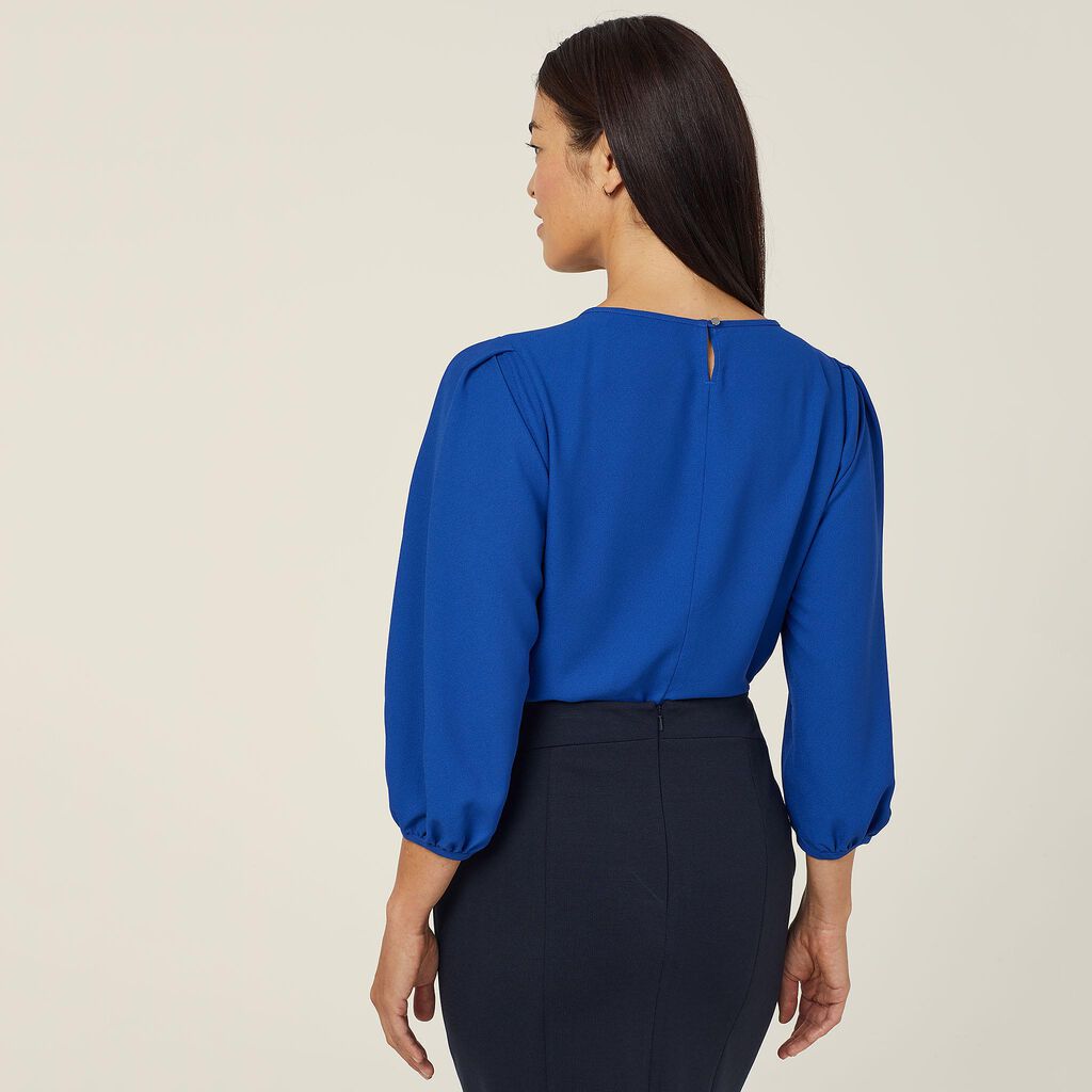 NNT CATUPM French Georgette 3/4 Sleeve Top