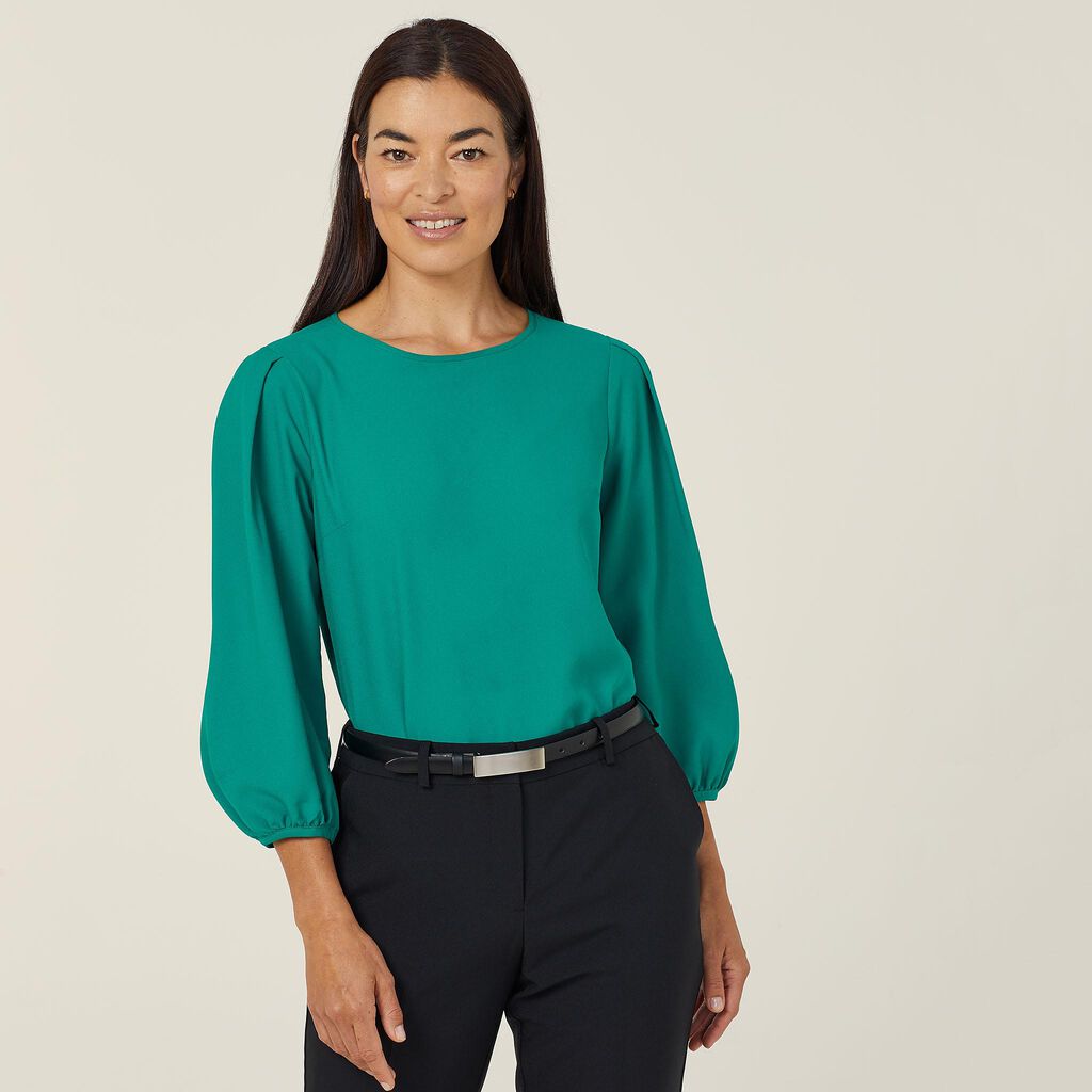NNT CATUPM French Georgette 3/4 Sleeve Top