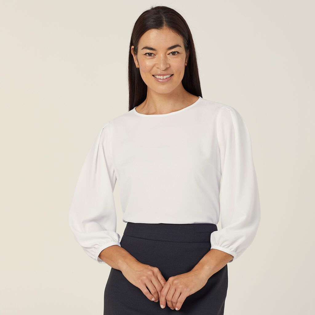 NNT CATUPM French Georgette 3/4 Sleeve Top