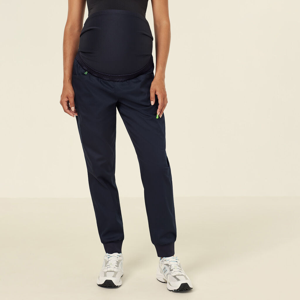NNT CATW34 Next Gen Active Maternity Jogger Scrub Pant-MIDNIGHT