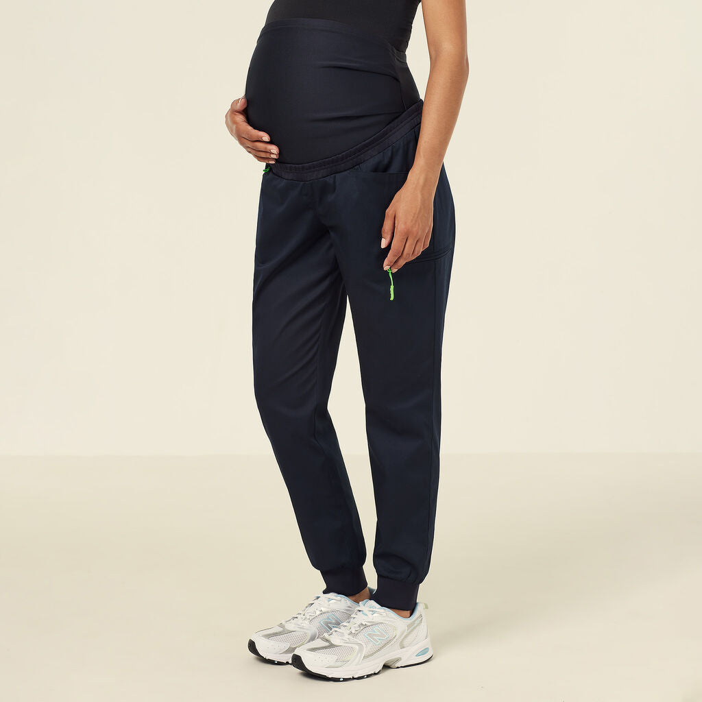 NNT CATW34 Next Gen Active Maternity Jogger Scrub Pant-MIDNIGHT