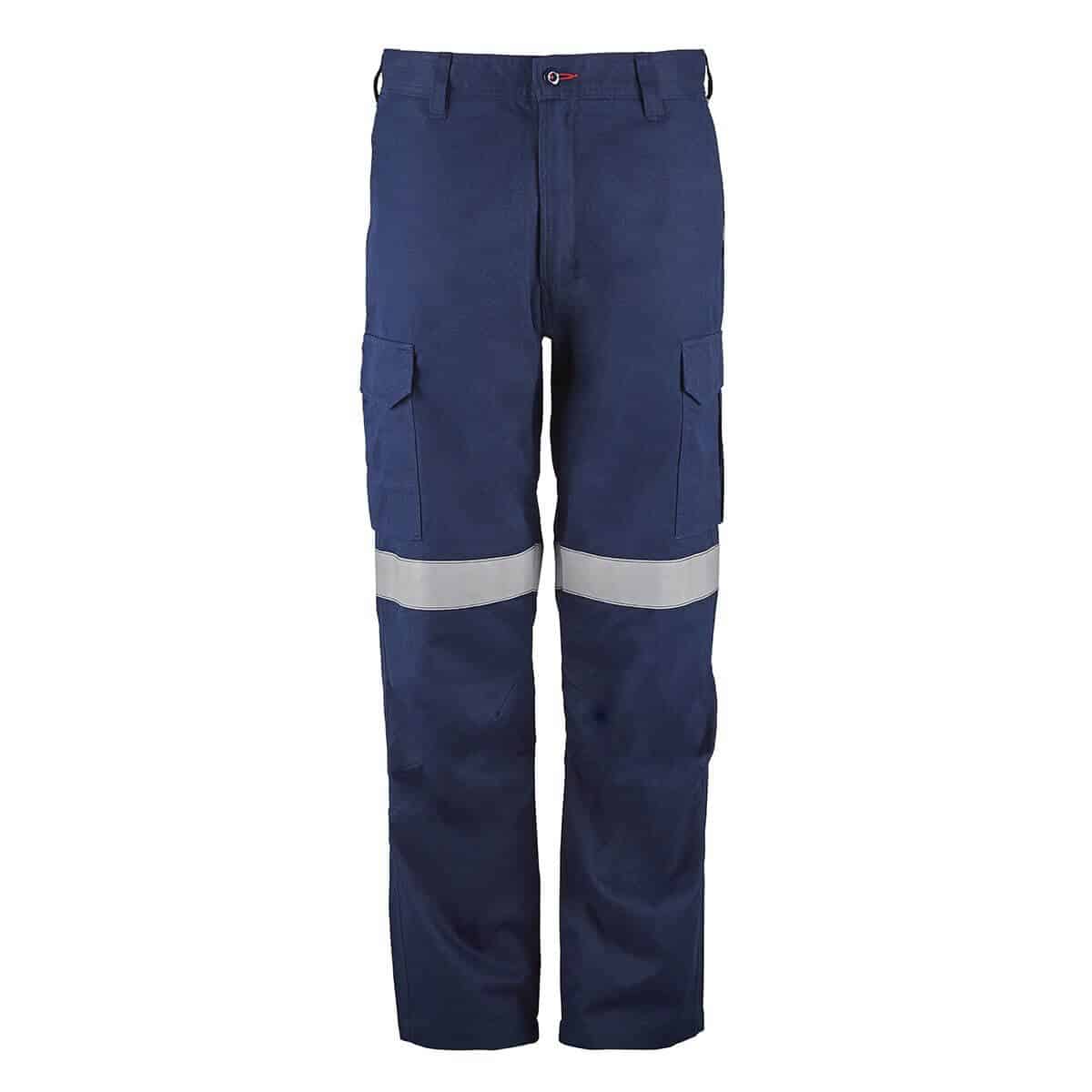 Flamebuster FPV017 Torrent HRC2 Men's Cargo Pant FR Reflective Tape-Navy