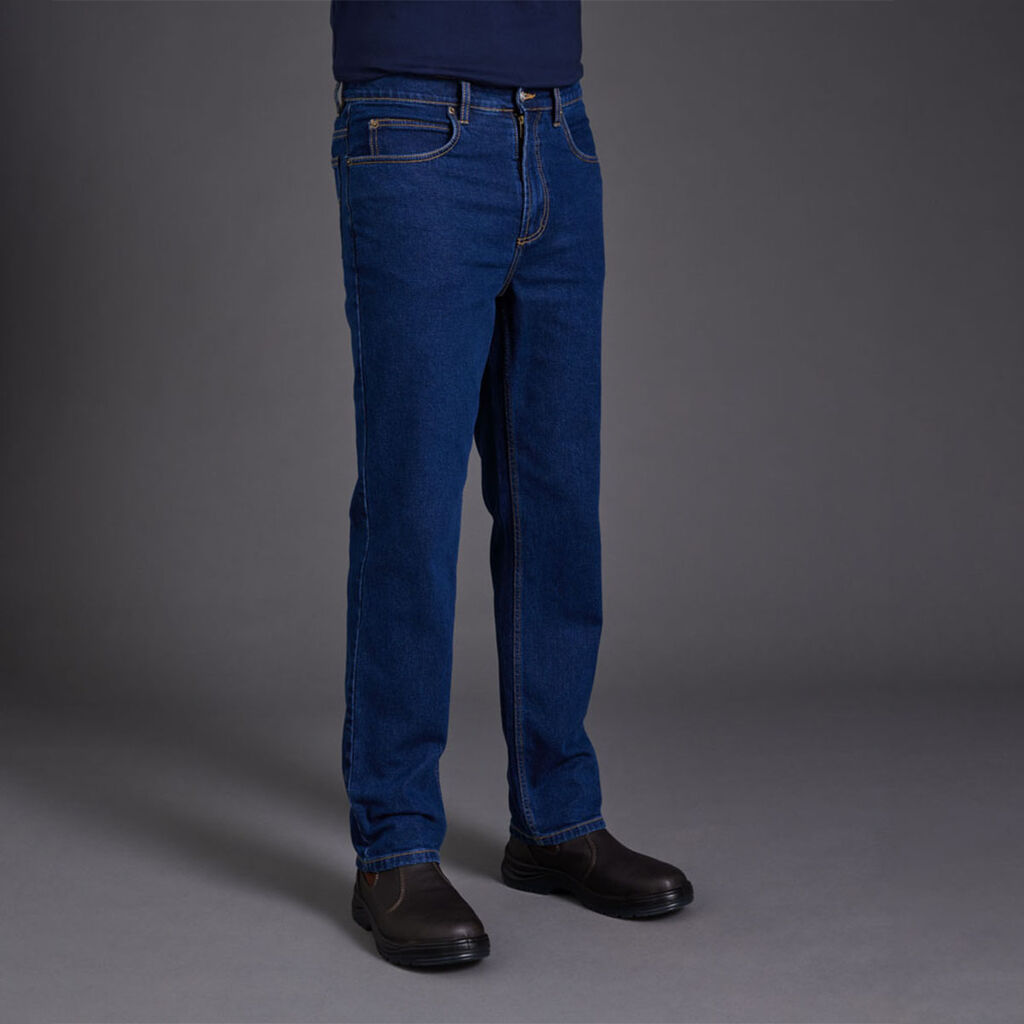 KingGee K03390 Stretch Denim Work Jeans-Stonewash