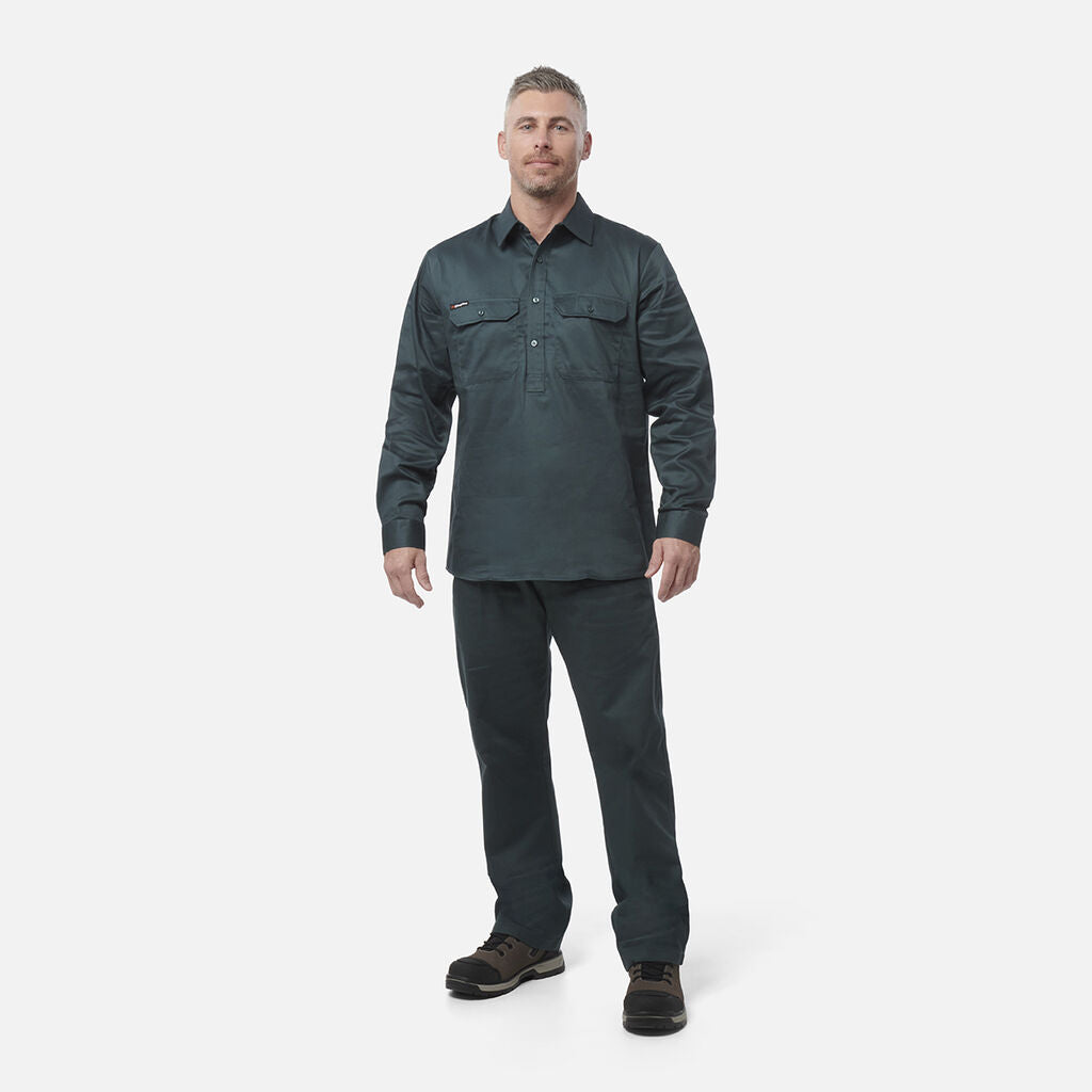 KingGee K04020 Closed Front Drill Shirt L/S