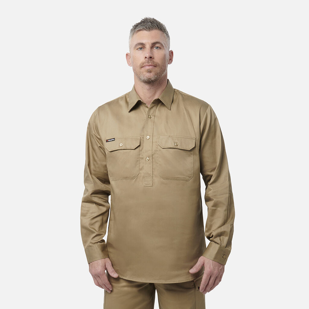 KingGee K04020 Closed Front Drill Shirt L/S