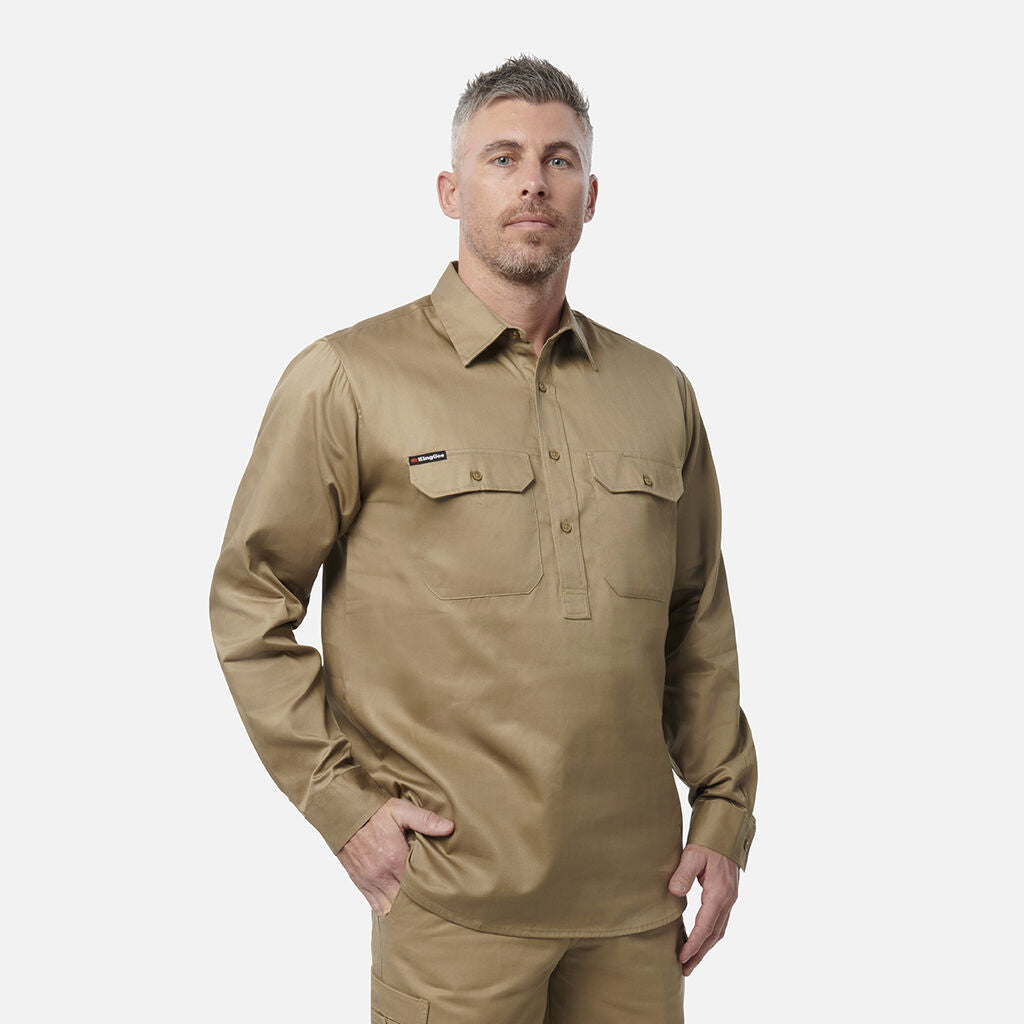 KingGee K04020 Closed Front Drill Shirt L/S