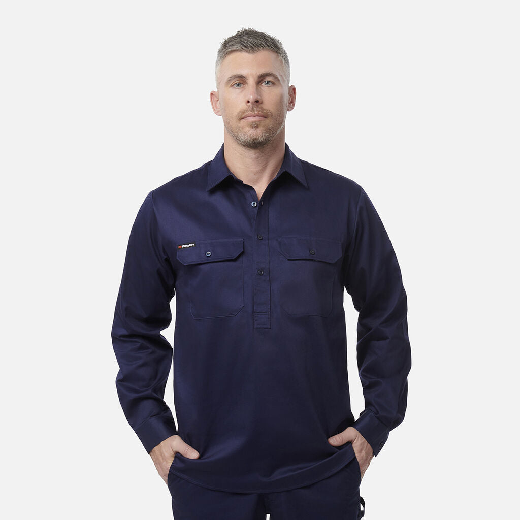 KingGee K04020 Closed Front Drill Shirt L/S