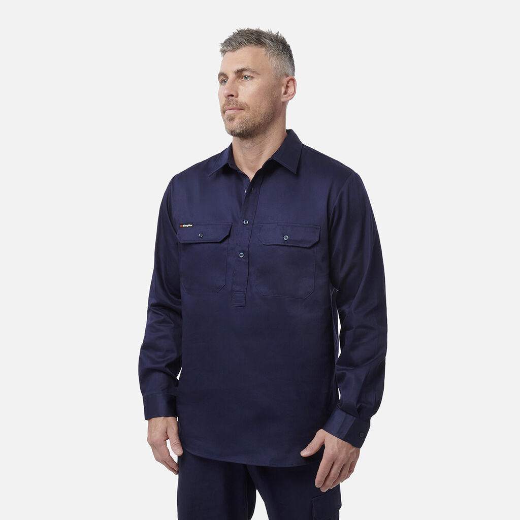KingGee K04020 Closed Front Drill Shirt L/S