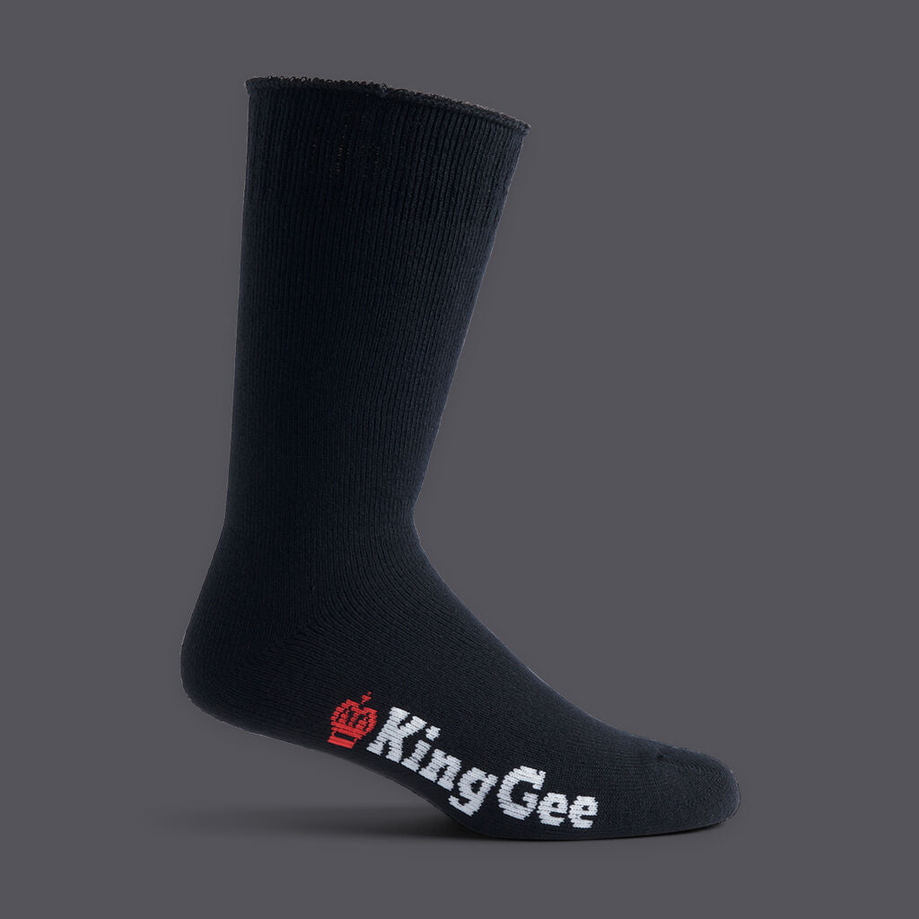 KingGee K09002 Bamboo Work Socks 3 Pack Size-7-12