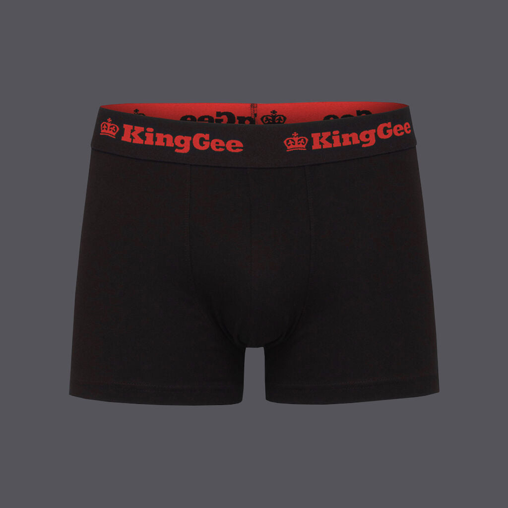 KingGee K09023 King Gee Cotton Trunk 3 Pack-Black