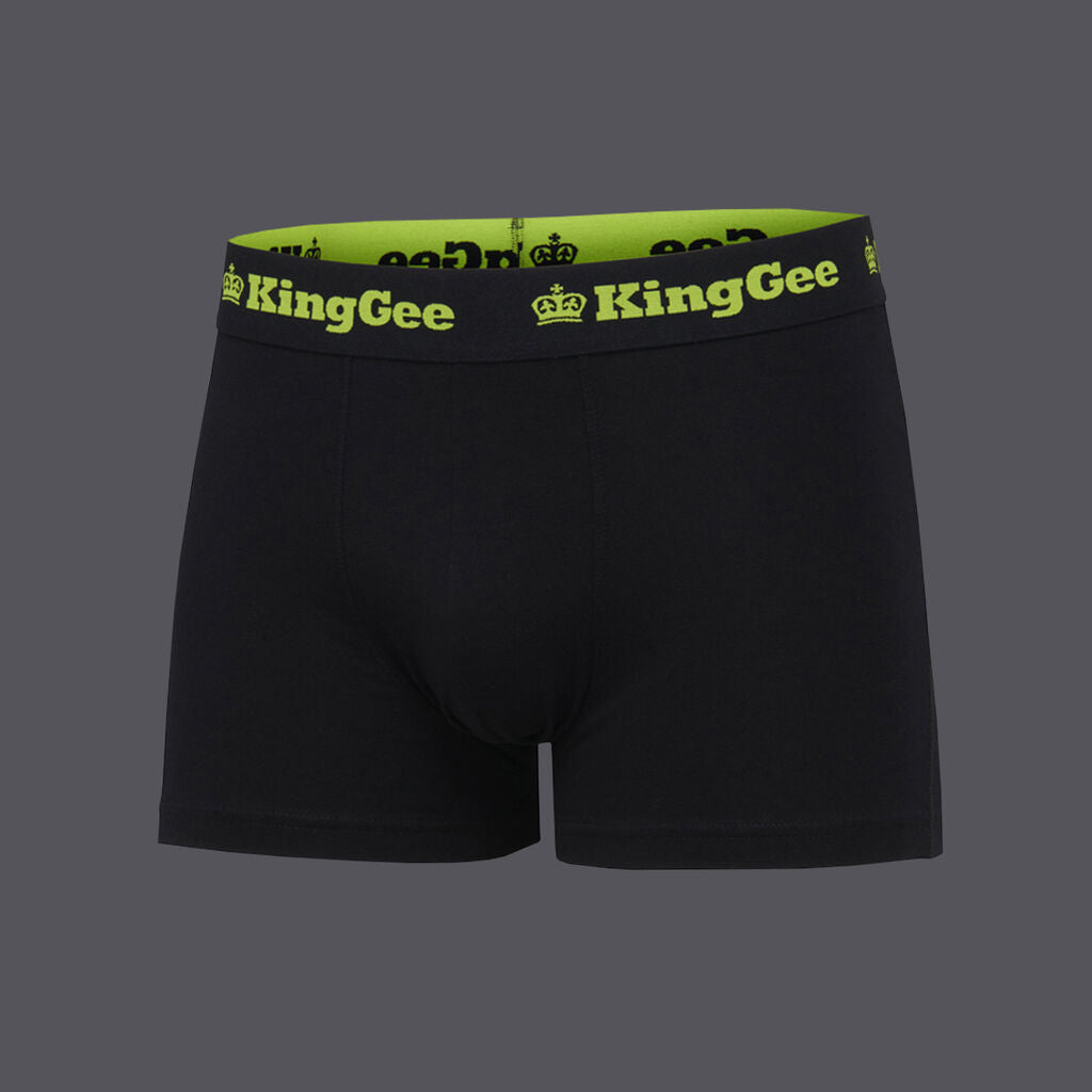 KingGee K09023 King Gee Cotton Trunk 3 Pack-Black