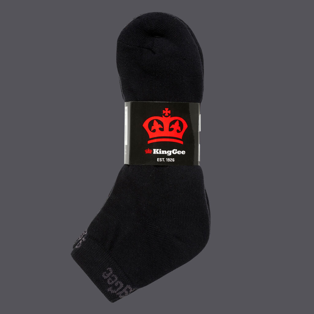 KingGee K09035 Crew Socks 5 Pack- Size 7-12