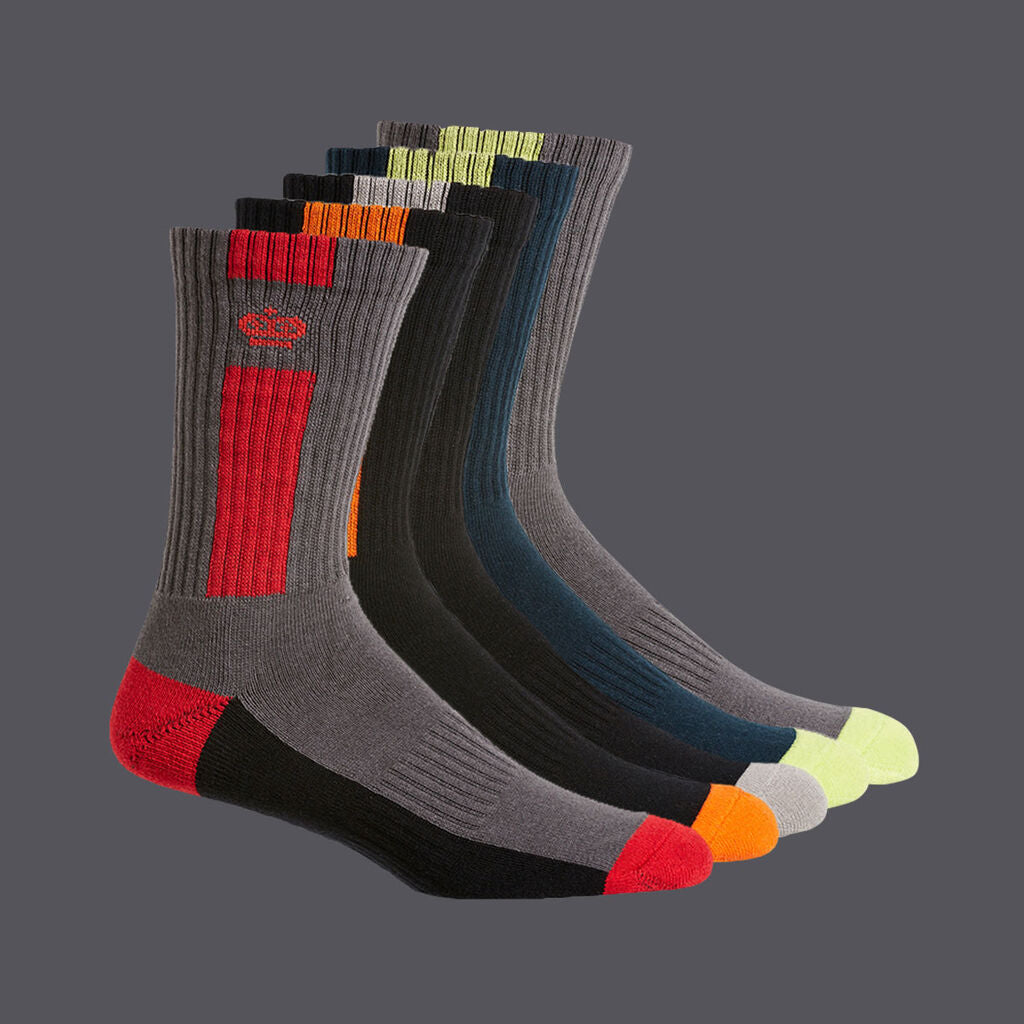 KingGee K09035 Crew Socks 5 Pack- Size 7-12