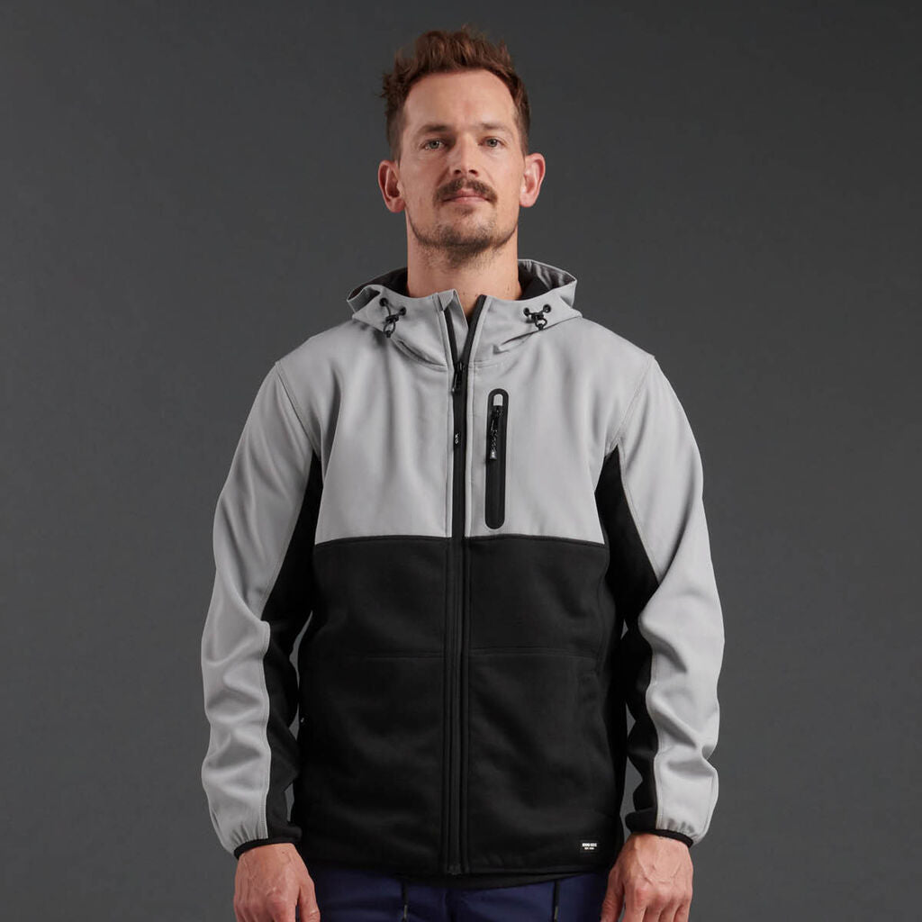 KingGee K15006 Trademark Hybrid Hoodie-Stone Grey