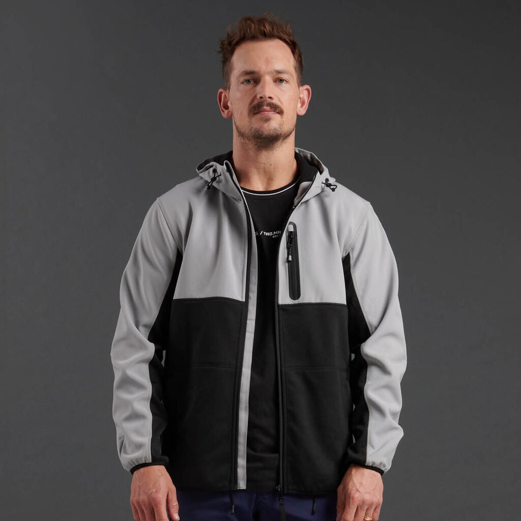 KingGee K15006 Trademark Hybrid Hoodie-Stone Grey