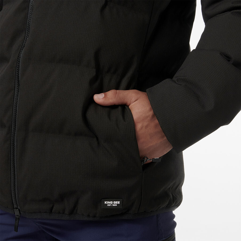 KingGee K15013 Trademark Puffer Jacket-Black