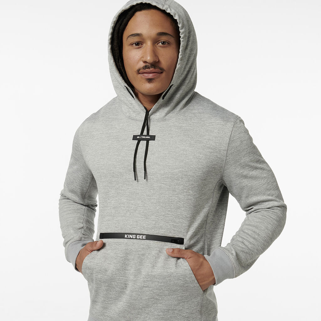 KingGee K15014 Trademark Tech Hoodie-Grey Marle