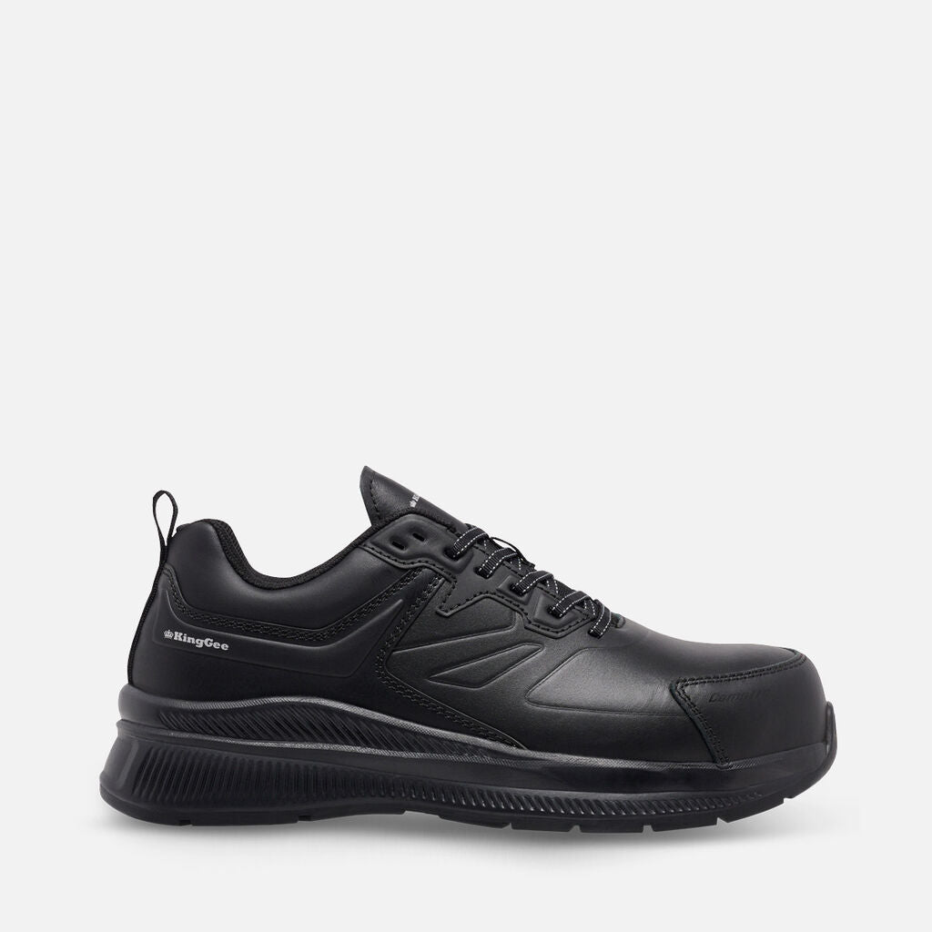 KingGee K26495 Hypertec Leather Safety Shoe-Black