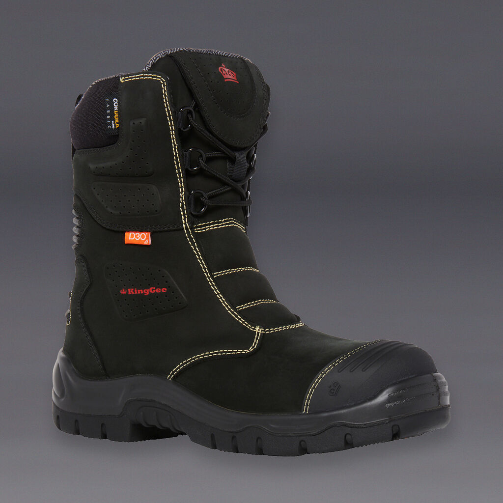 KingGee K27174 Bennu Rigger Safety Boots-Black