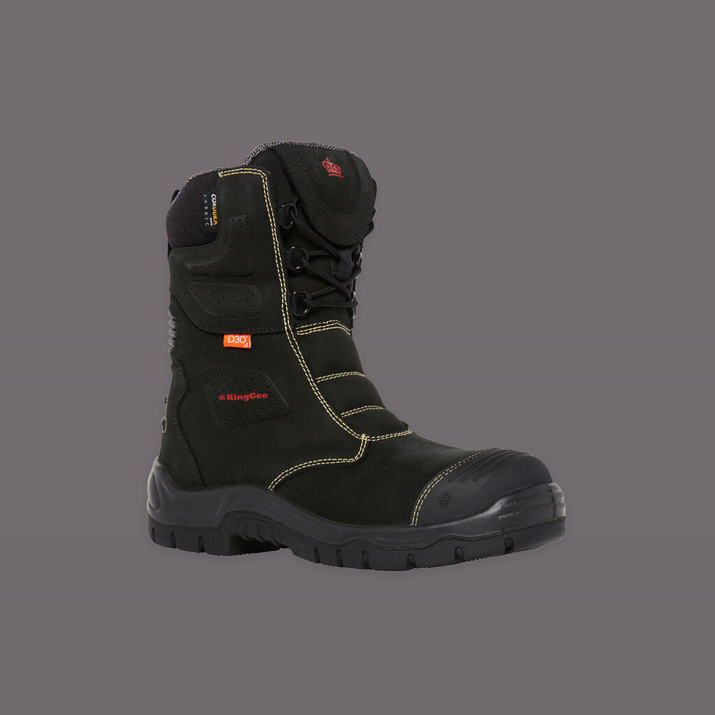 KingGee K27174 Bennu Rigger Safety Boots-Black