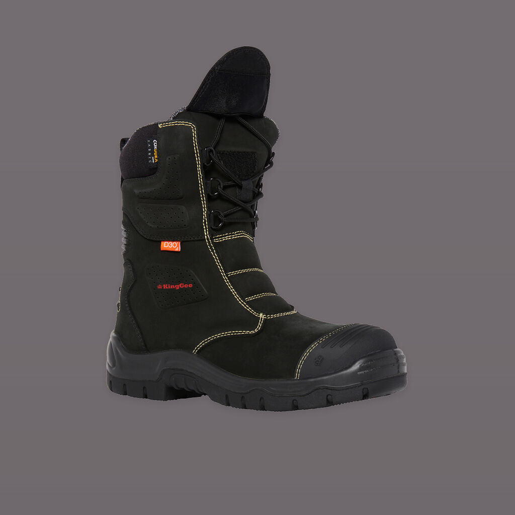 KingGee K27174 Bennu Rigger Safety Boots-Black