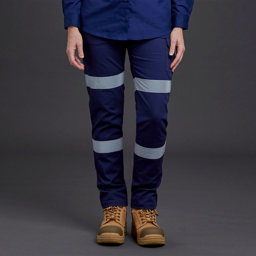 KingGee K43010 Women's Stretch Reflective Cargo Work Pants-Navy