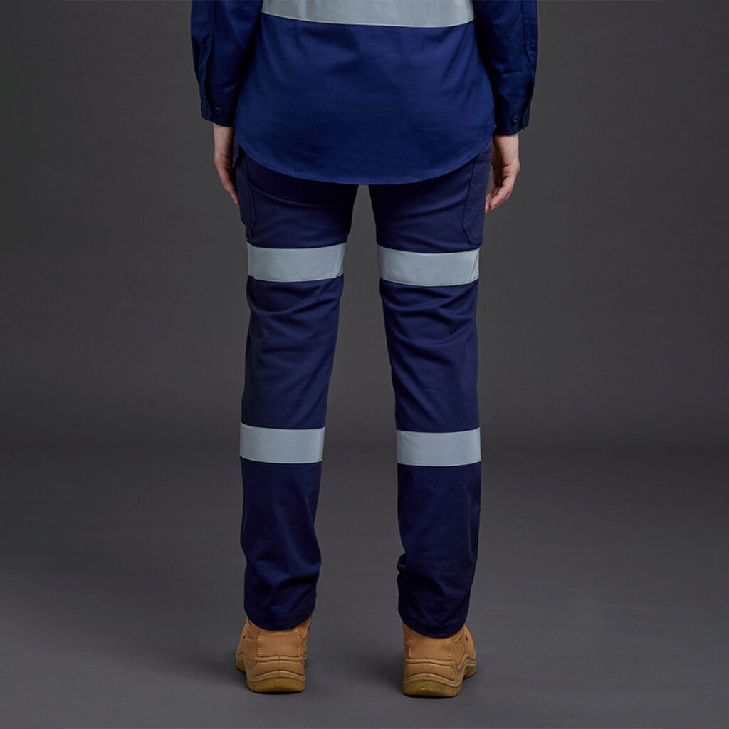 KingGee K43010 Women's Stretch Reflective Cargo Work Pants-Navy