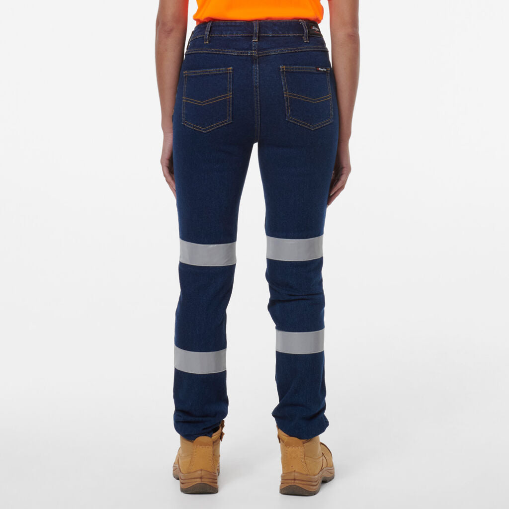 KingGee K43019 Women's Stretch Taped Jean-Stonewash