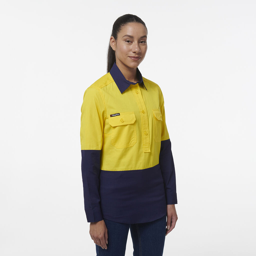 KingGee K44211 Women's Workcool Vented Closed Front Spiced Shirt