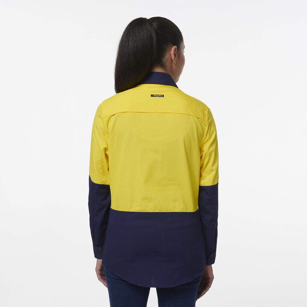 KingGee K44211 Women's Workcool Vented Closed Front Spiced Shirt